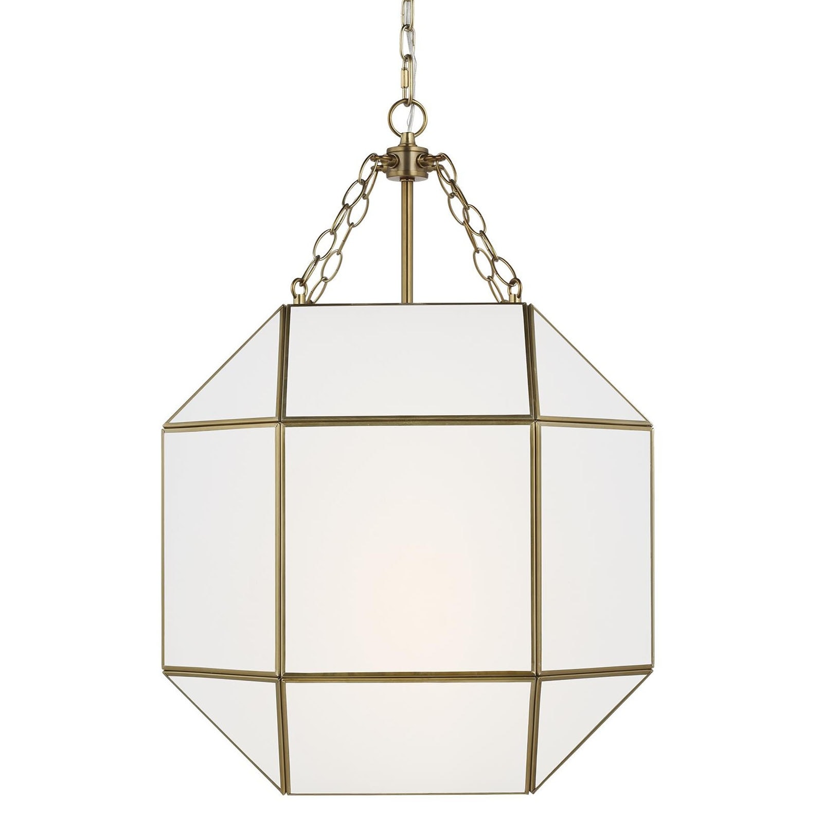 Bellevue Aveyron 3 Light 19" Wide Pendant with Frosted Glass Shade