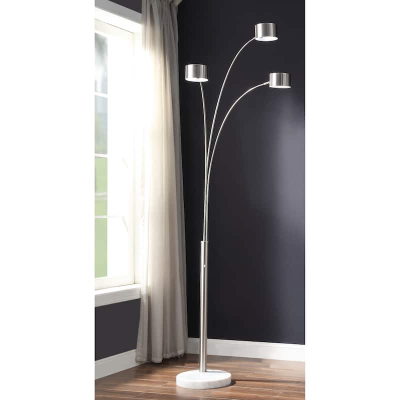 85.5"H 3 Arm Arc Floor Lamp