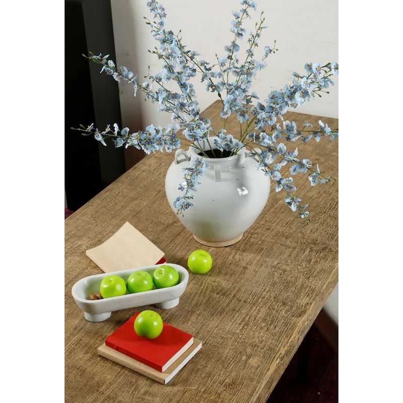 Artissance 14 in. Tall Off White Porcelain Clara Vase with Four Handles