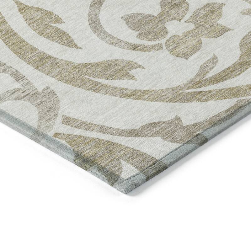 HomeRoots Floral Transitional Rectangle Outdoor Rug