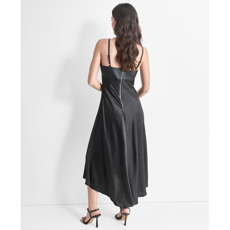 DKNY Mixed Media Midi Dress