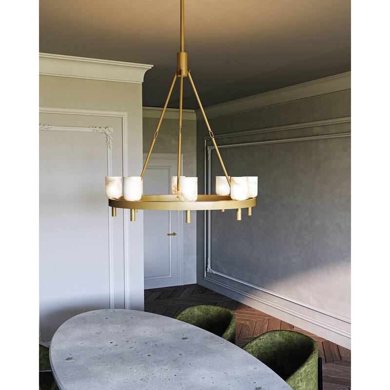 Alora Lighting CH338836 Lucian 8 Light 37" Wide Ring Chandelier