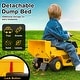 preview thumbnail 8 of 7, 6V Electric Licensed Caterpillar Construction Vehicle with One-Button Start - 19" x 14" x 17" (L x W x H)