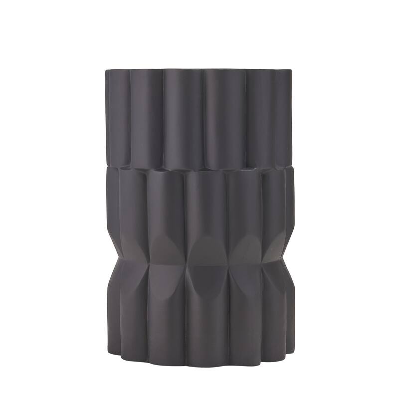 Christopher Knight Home - Modern Handmade 13" Lightweight MgO Geometric Accent Side Table for Indoor and Outdoor Use