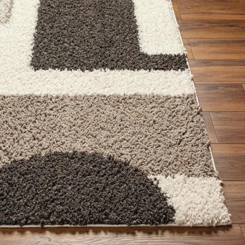 Livabliss Birmingham Mod Geometric Plush Area Rug