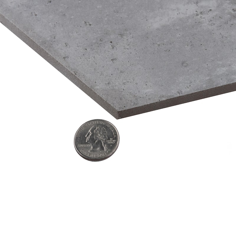 Merola Tile Brickyard Hex White 8-1/2" x 9-7/8" Porcelain Floor and Wall Tile