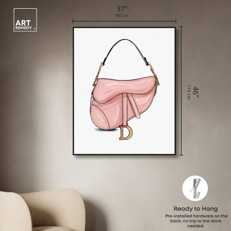 Doll Memories - Blush Pink Bag Canvas by Art Remedy