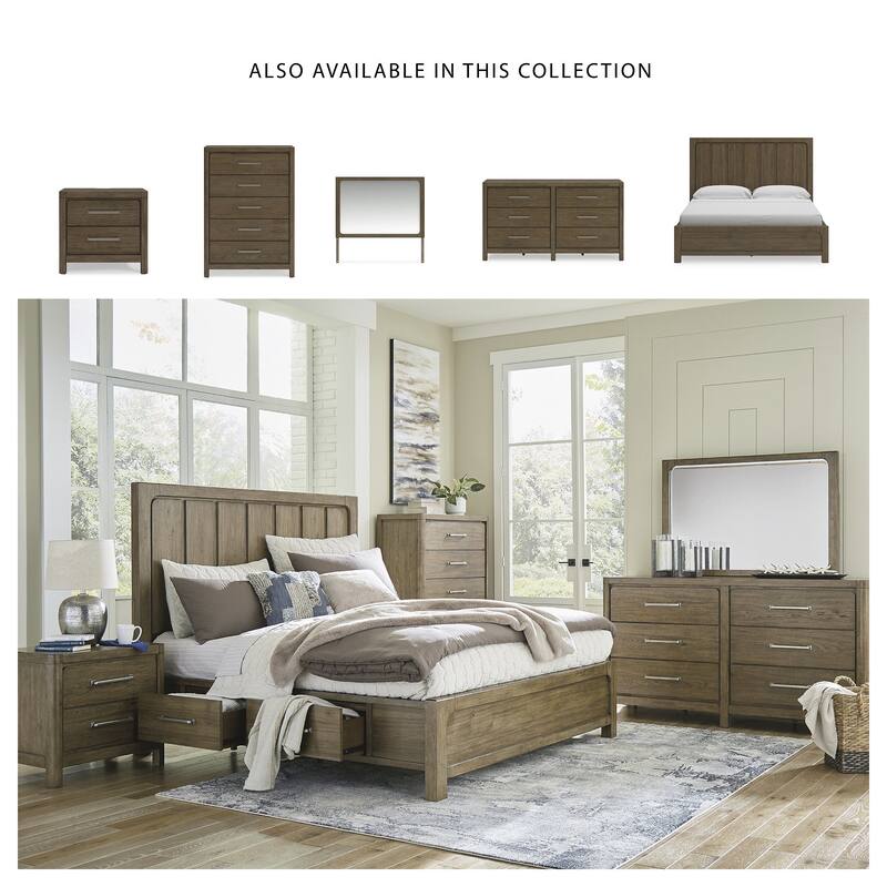 Signature Design by Ashley Cabalynn Brown Panel Bed with Storage