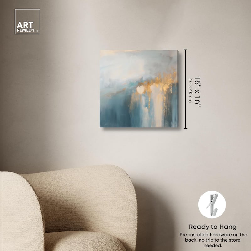 Golden Tears II Canvas by Art Remedy, Gallery Wrapped