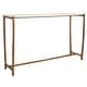 preview thumbnail 4 of 3, Uttermost Affinity White Marble Console Table - 47"W x 30"H x 13"D