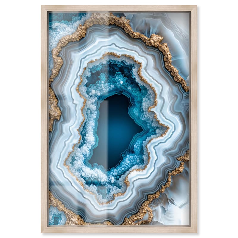 Gilded Geode Eye II Shadowbox by Art Remedy - Natural - 24" x 36"