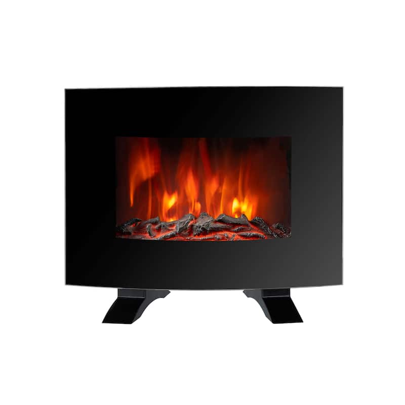 Danby Designer 22" Wall Mount Electric Fireplace in Black - Black