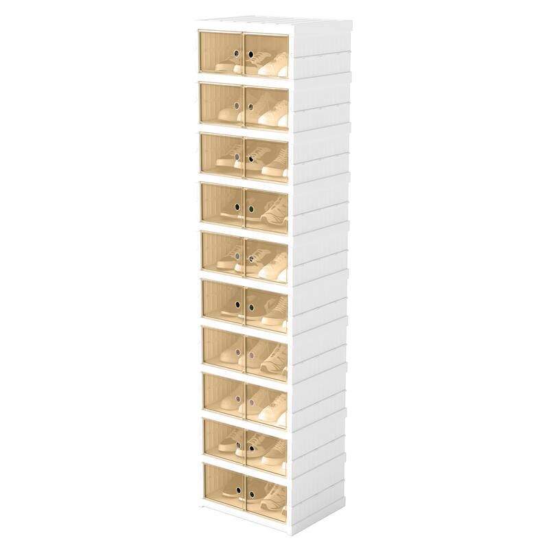 24 Pairs/32 Pairs Shoes Stackable Shoe Storage Box