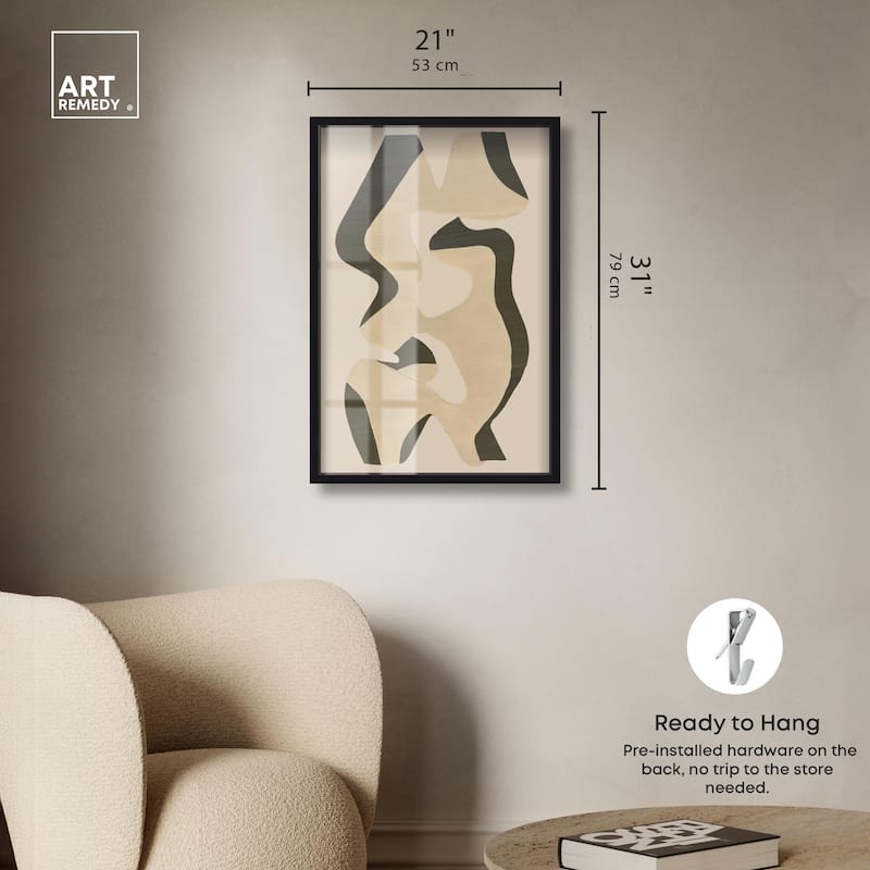 Shapes of Sage I Shadowbox by Art Remedy