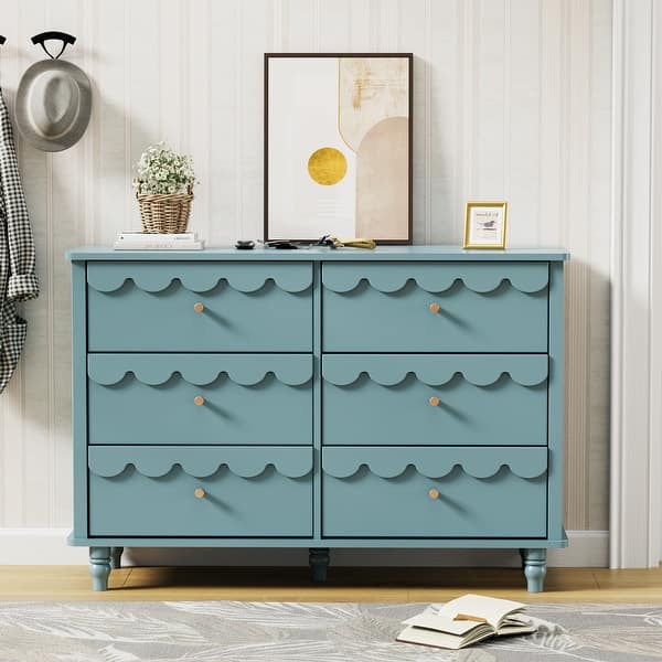 Whimsical Cloud Dresser with 6 Drawers Cute Kids Bedroom Storage - Bed Bath  & Beyond - 43118961