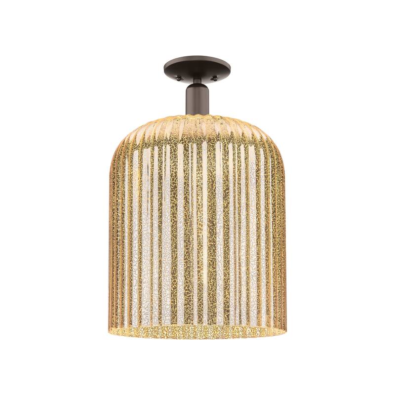 Innovations Lighting Downtown Urban - Bridal Veil - 1 Light 12" Semi-Flush Mount Light