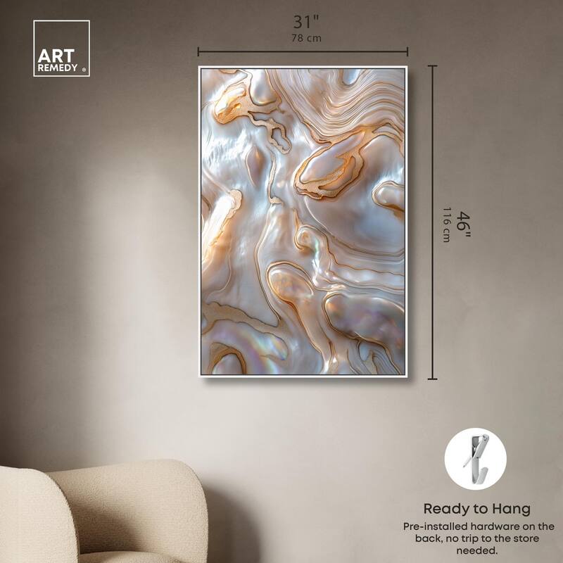 Fluid Preciousness I Canvas by Art Remedy