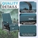 preview thumbnail 5 of 51, Outdoor Cushioned Chaise Lounge Adjustable Patio Reclining Lounge Chair, Recliner Lounge Chair & Bistro Table Set