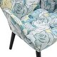 preview thumbnail 7 of 9, Modern Leisure Chair Accent Chair Tufted Wingback Vanity Chair with Solid Wood Legs
