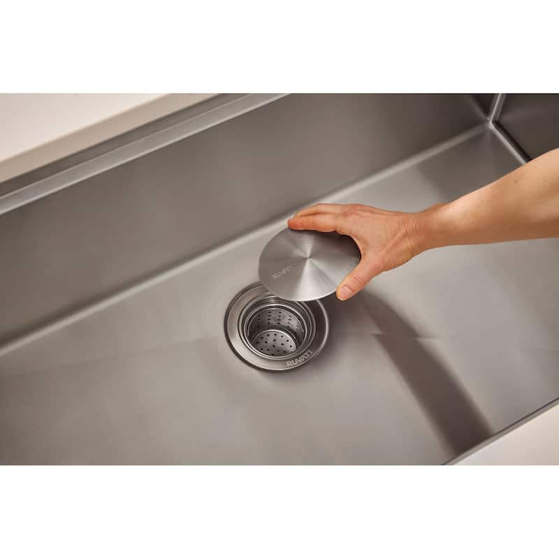 Ruvati 33-inch Workstation Ledge Undermount 16 Gauge Kitchen Sink Single Bowl - RVH8303