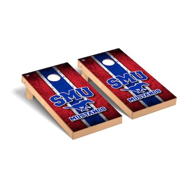 Southern Methodist University SMU Mustangs Cornhole Board Set - Vintage Wooden