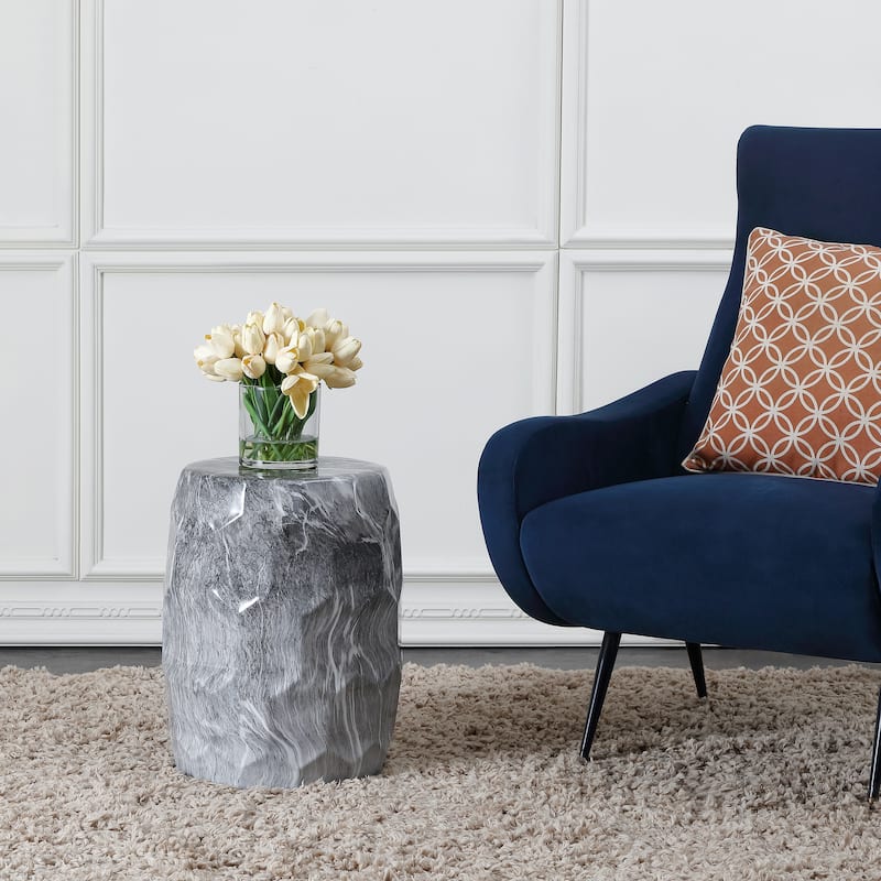 SAFAVIEH Alyce Ceramic Decorative Garden Stool - Black