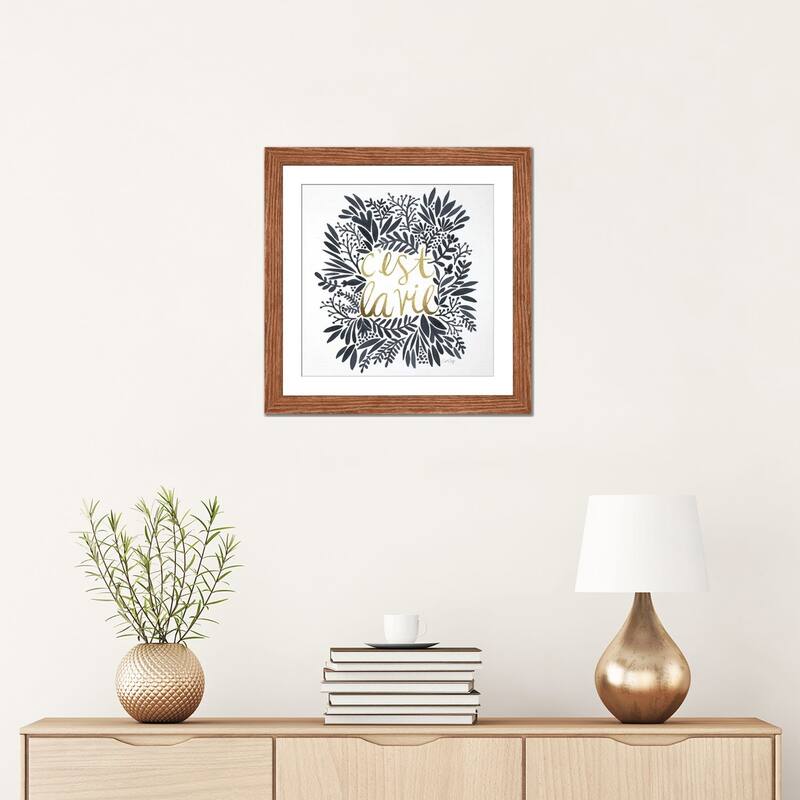 iCanvas "C'est La Vie Grey" by Cat Coquillette