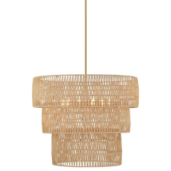slide 2 of 11, Minka Lavery 5046 Bungalow Heaven 6 Light 32" Wide Multi Light Pendant