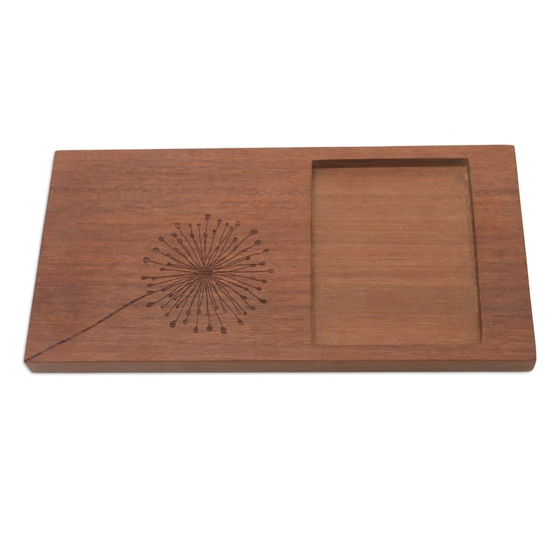 Novica Handmade Wishful Thinking Wood Tray
