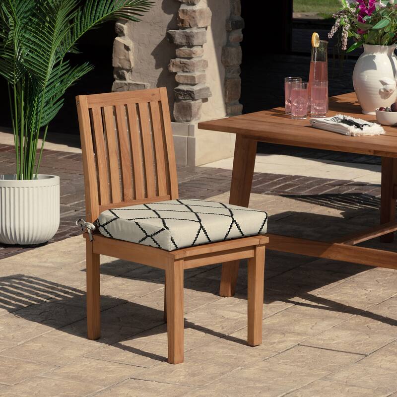 ARDEN Foam Outdoor Round Back Seat Cushion, 20 x 19