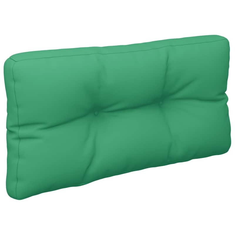 vidaXL Pallet Cushion Green 100% polyester 31.5 x 31.5 x 4.7 in - 31.5 x 31.5 x 4.7 in