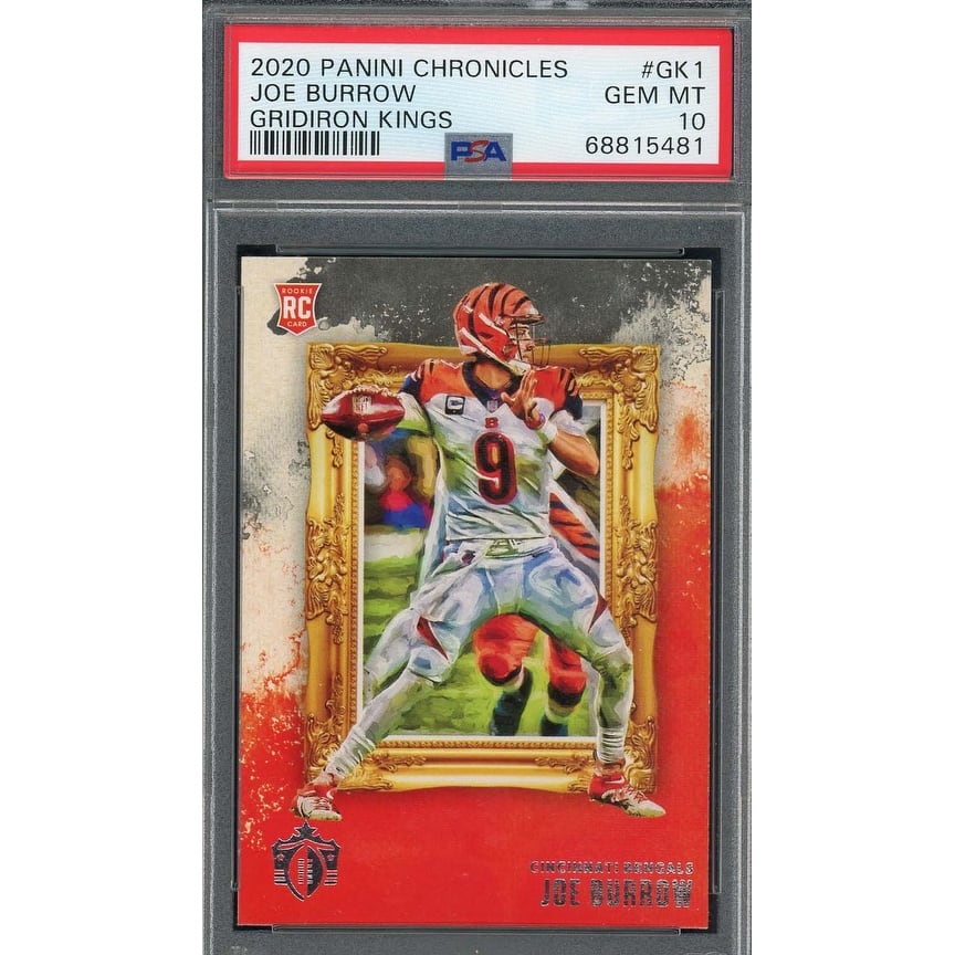 Joe Burrow 2020 Panini Chronicles Gridiron Kings Rookie Card #GK1 Graded PSA 10 - 8'6" x 11'6"