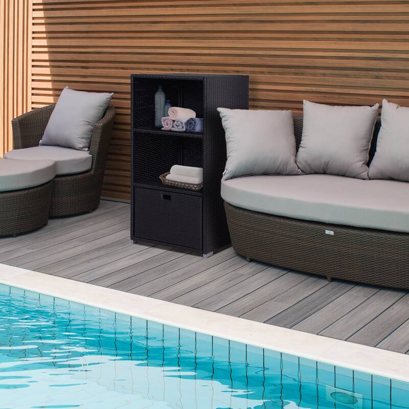 Outsunny Valet Pool Towel Rack