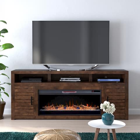 Carbon Loft Grimm 78-inch Fireplace Console/ TV Stand