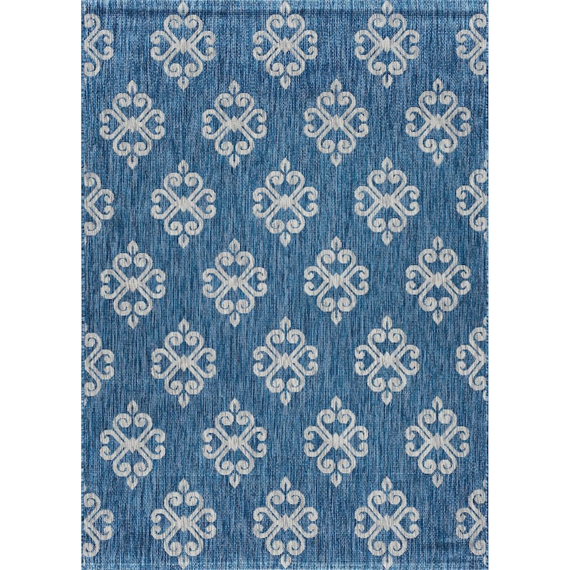 Colonnade Transitional Scroll Indoor/Outdoor Area Rug