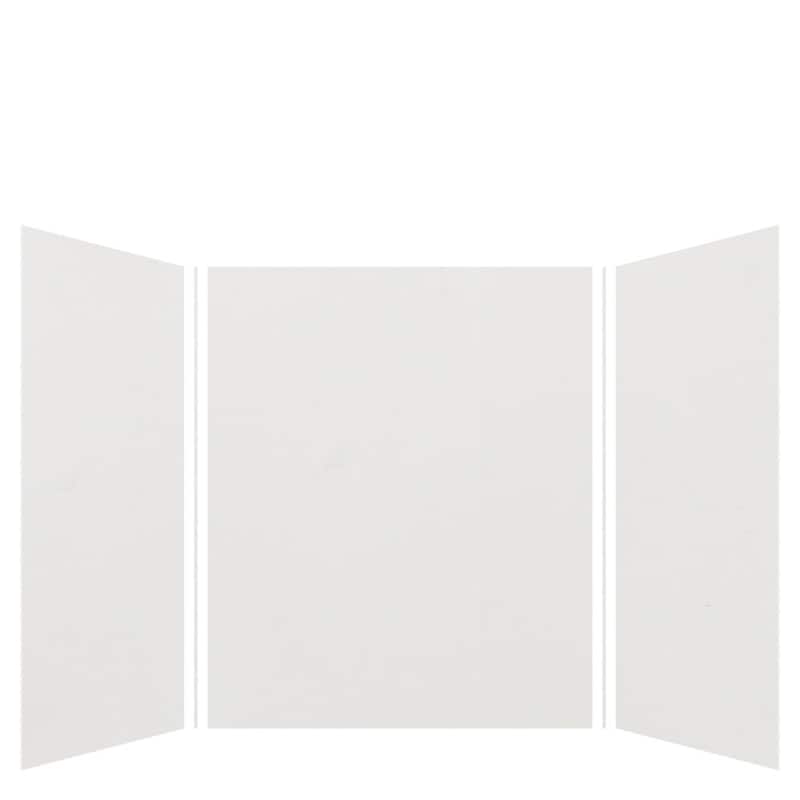 Transolid EWK606072 Expressions 60" W x 60" D x 72" H Three Panel - Grey