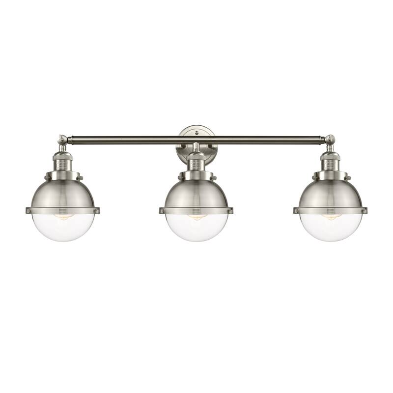 Innovations Lighting Hampden 3 Light 34" Bath Vanity Light - Clear/Brushed Satin Nickel
