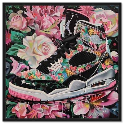 Hidden in Floral Bloom Sneaker Canvas by Art Remedy