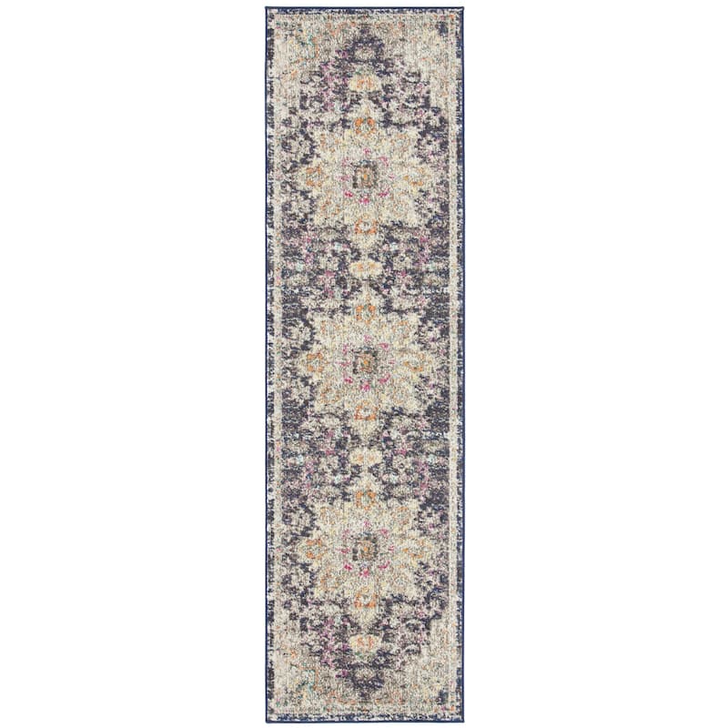 SAFAVIEH Madison Diederike Boho Medallion Distressed Rug