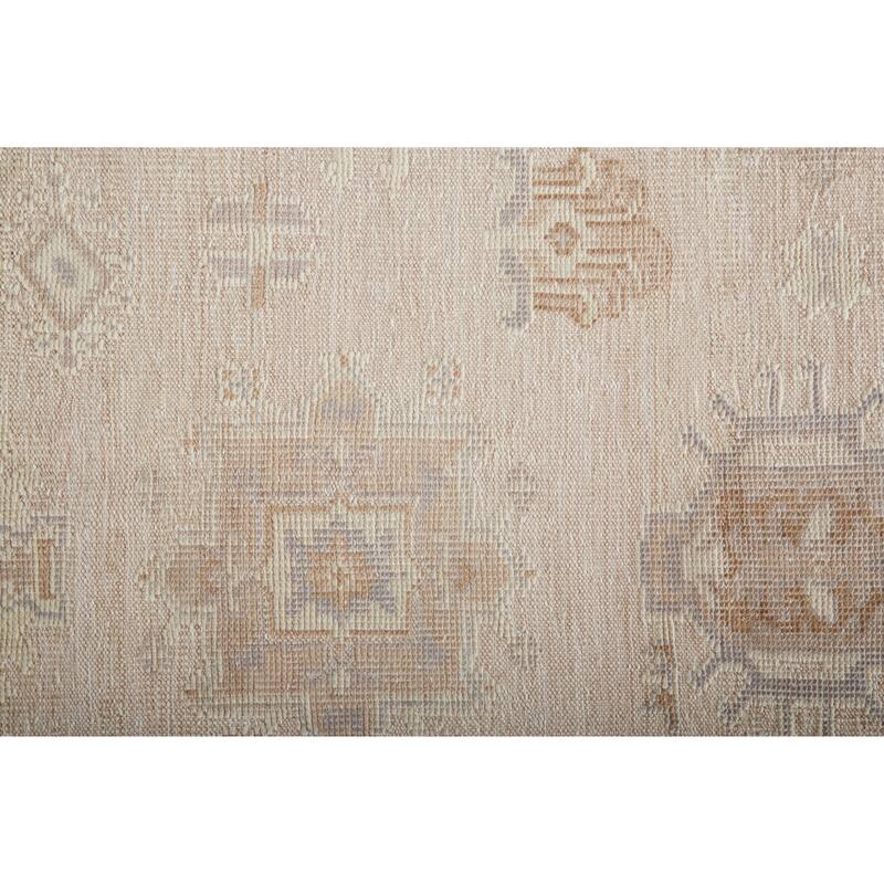 Tierney Eco Friendly PET Oushak Rug, Ivory/Tan/Opal Gray, Area Rug