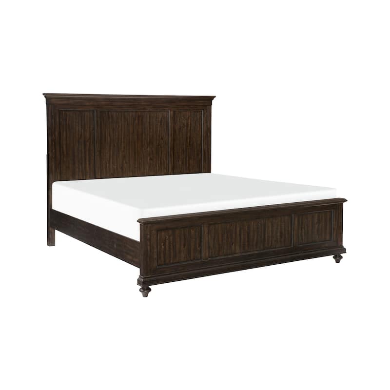 Driftwood Charcoal Finish Transitional Style Bed 1pc