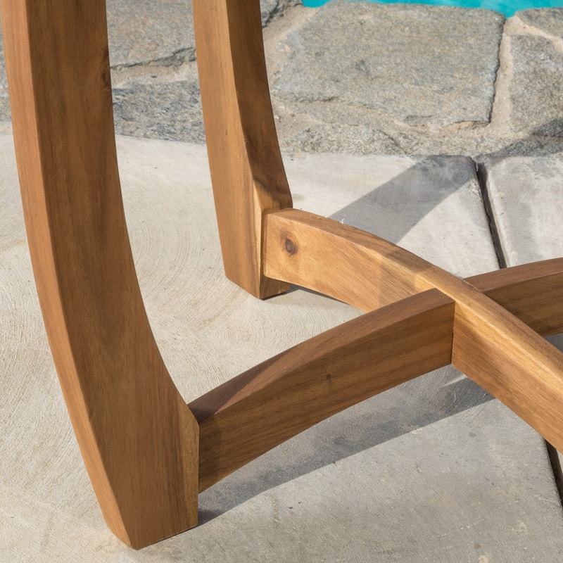 Coronado Outdoor 3-piece Wood Bistro Set by Christopher Knight Home