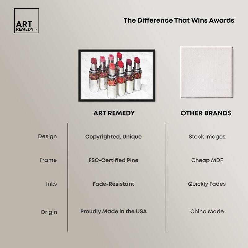 Doll Memories - Lipsticks 22 Canvas by Art Remedy