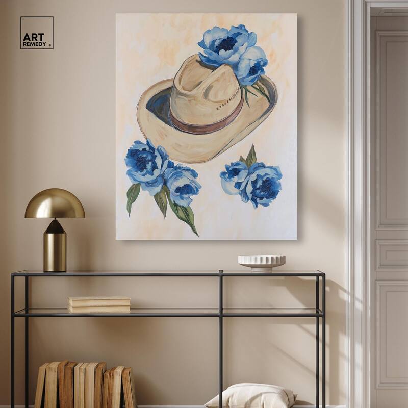 Brimming Blues I Canvas by Art Remedy, Gallery Wrapped