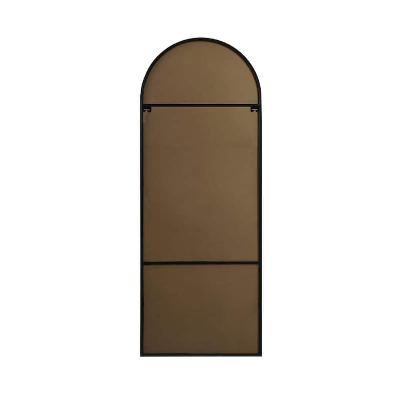 Indigo Home Metal Frame Arch Full Length Mirror 28x74 Inch