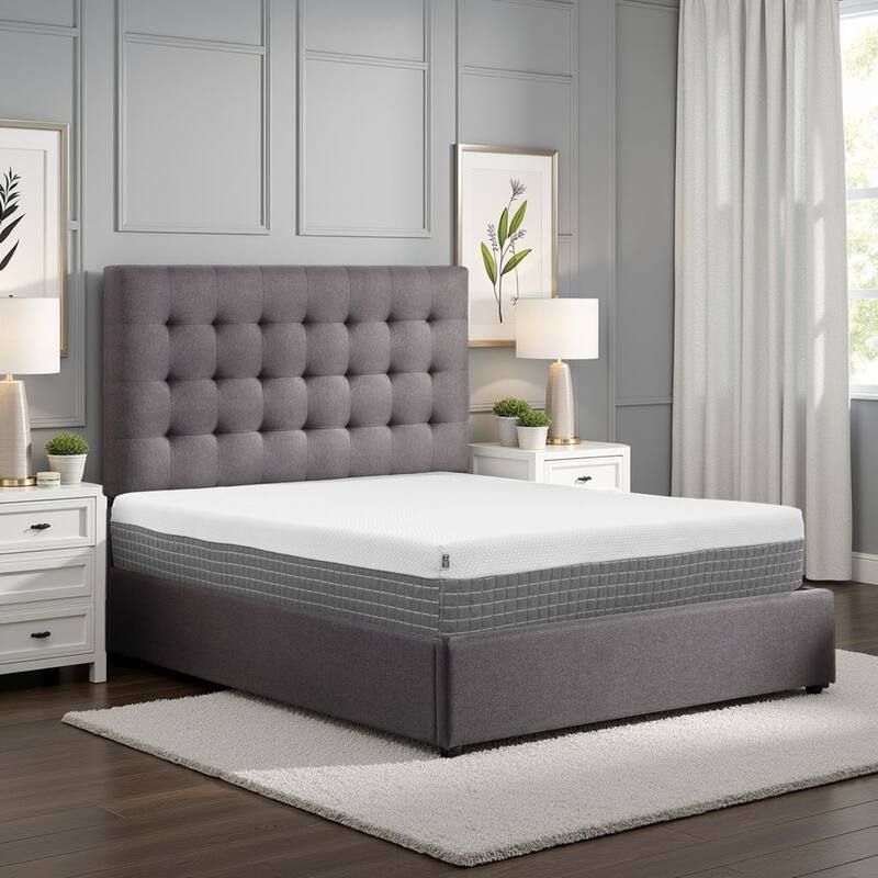 Bridgevine Home 12 inch ReCharge Hybrid Cooling Hypergel Quick Response Foam and Coil Adult Mattress - Twin