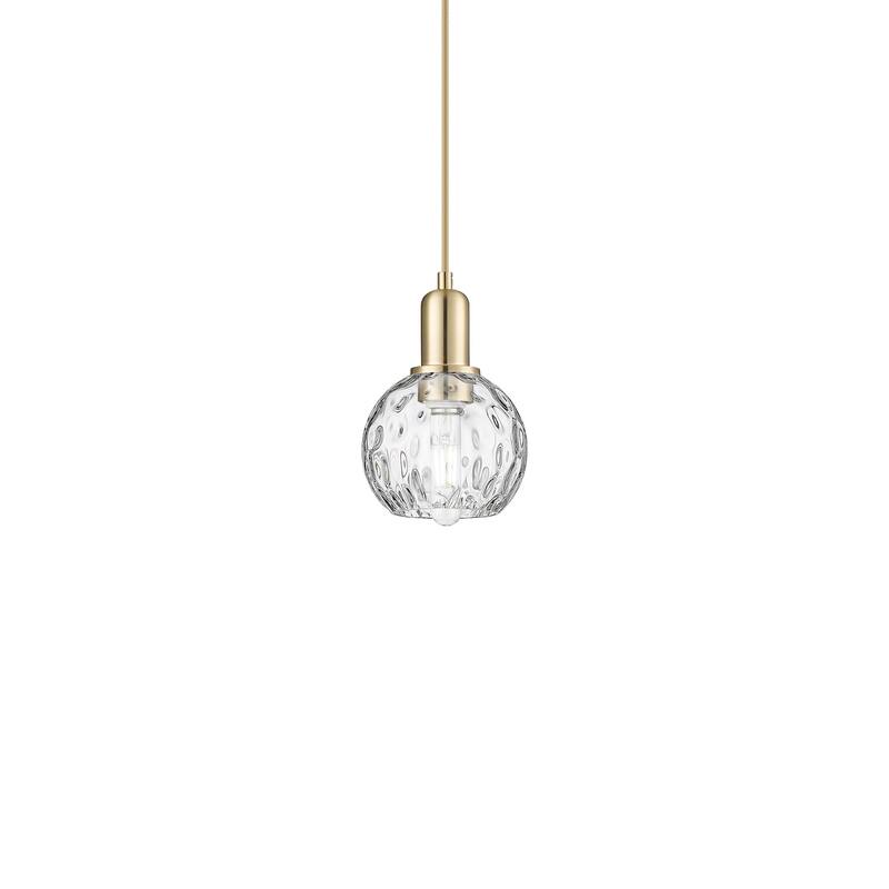 Innovations Lighting 716-1P-9-6 Athens Water Glass Pendant Athens - Champagne Bronze / Clear Water Glass