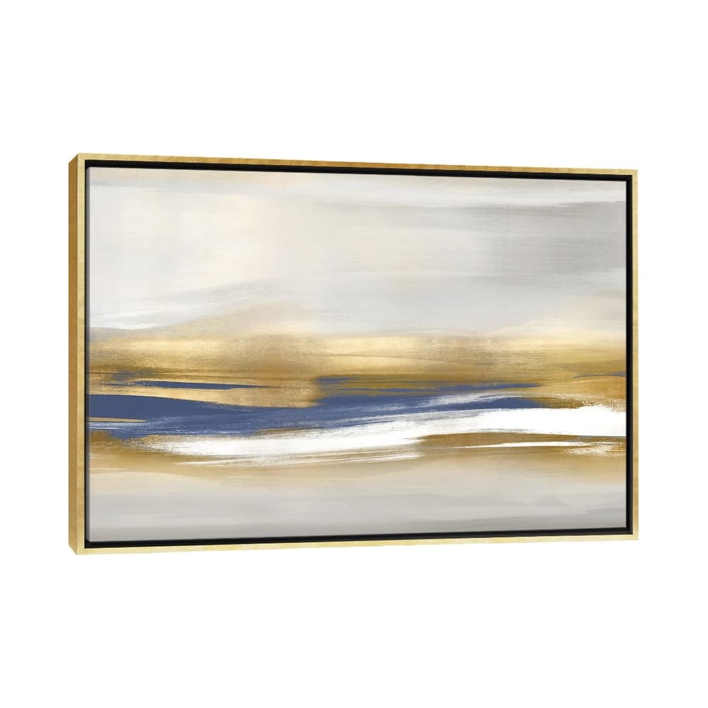 iCanvas "Gold Rush Blue I" by Jake Messina Framed Canvas Print