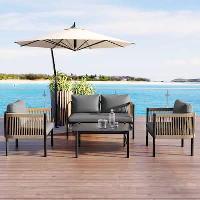 Multi-person Outdoor Sofa Combination with 1 Table