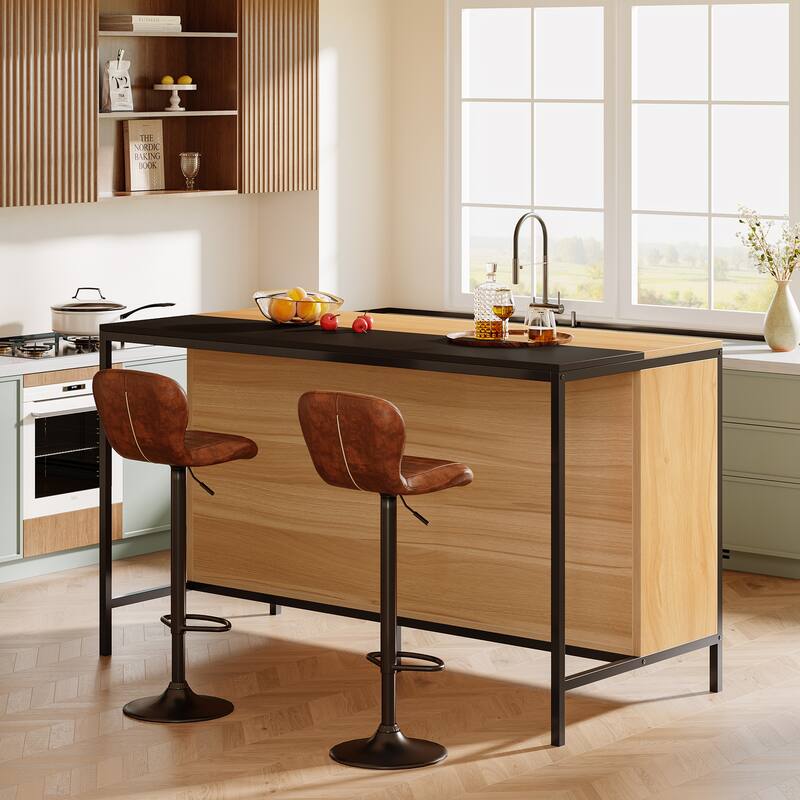 Home Bar Cabinet Unit - Brown